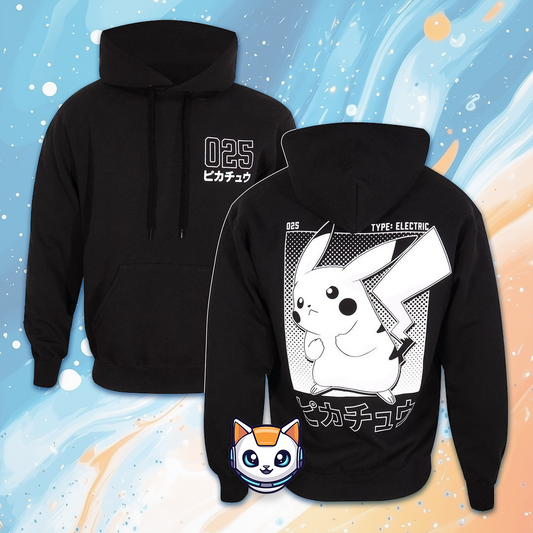 Pokémon Kapuzenpullover Pikachu Halftone